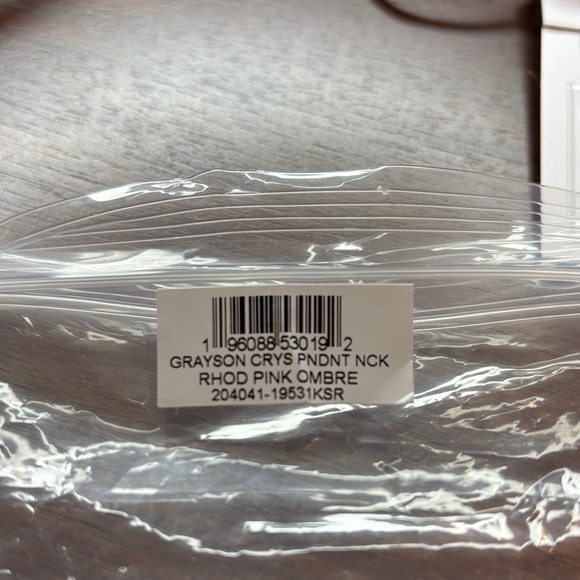 Kendra Scott Grayson Crystal Pink Ombré Necklace - Picture 4 of 4